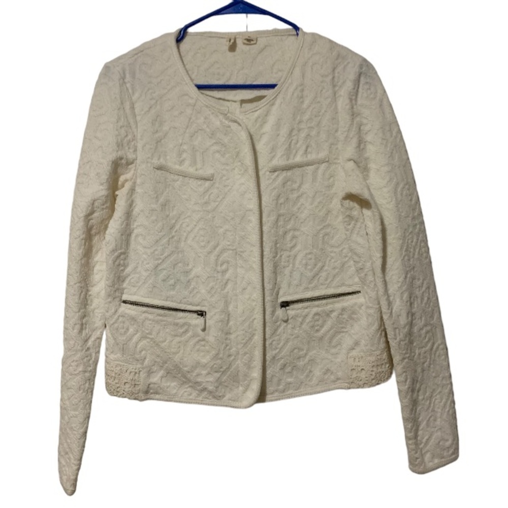 MOTH by ANTHROPOLOGIE zippered blazer Sz Medium